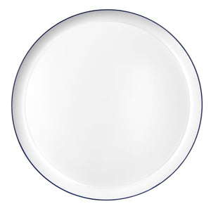 White and Blue Contour Plates