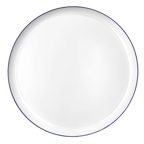 White and Blue Contour Plates