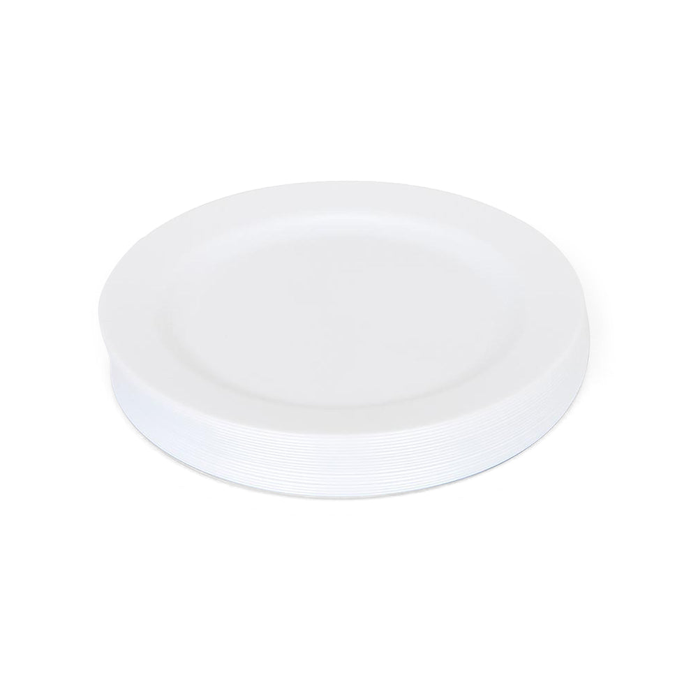 White Elegant Dinner Plates