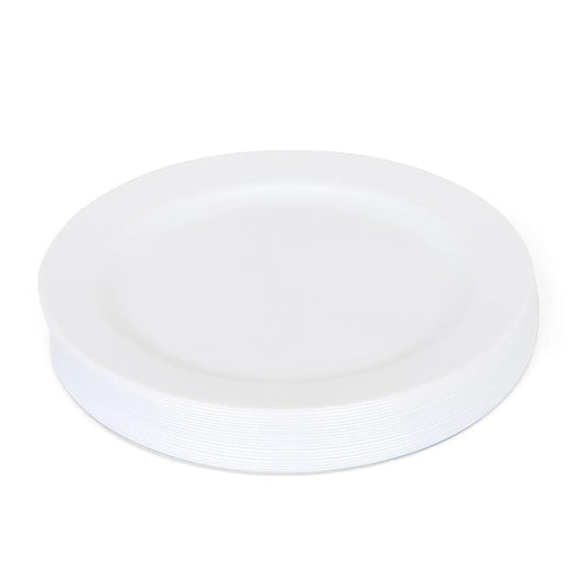 White Elegant Dinner Plates