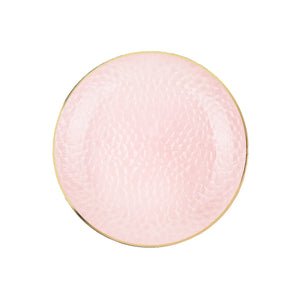 Rose Hammered Plates