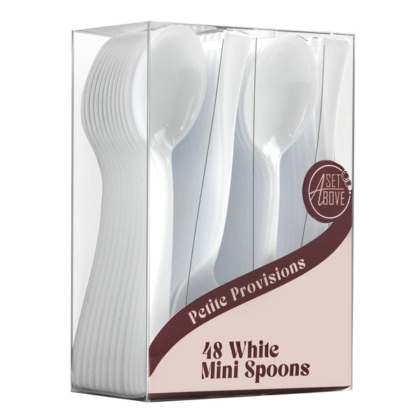 Mini White Spoons