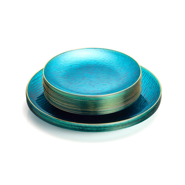 Crystal Teal Plates