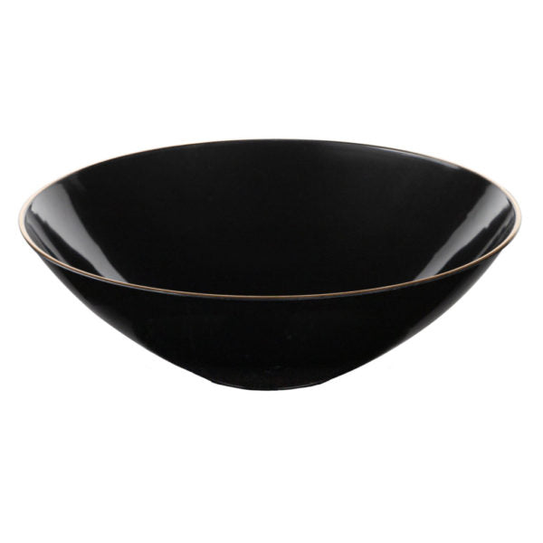 Black and Gold Salad Bowl