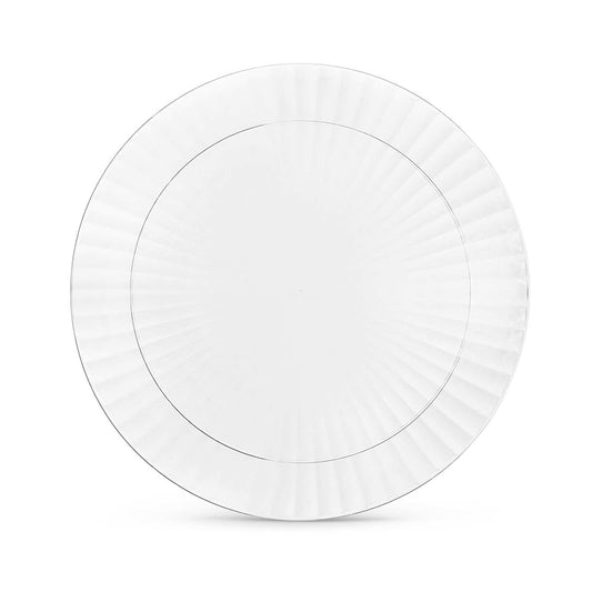 Decorative Acrylic Round Appetizer Plates