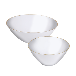 Gilded Pearl Large Soup Bowls 10ct.