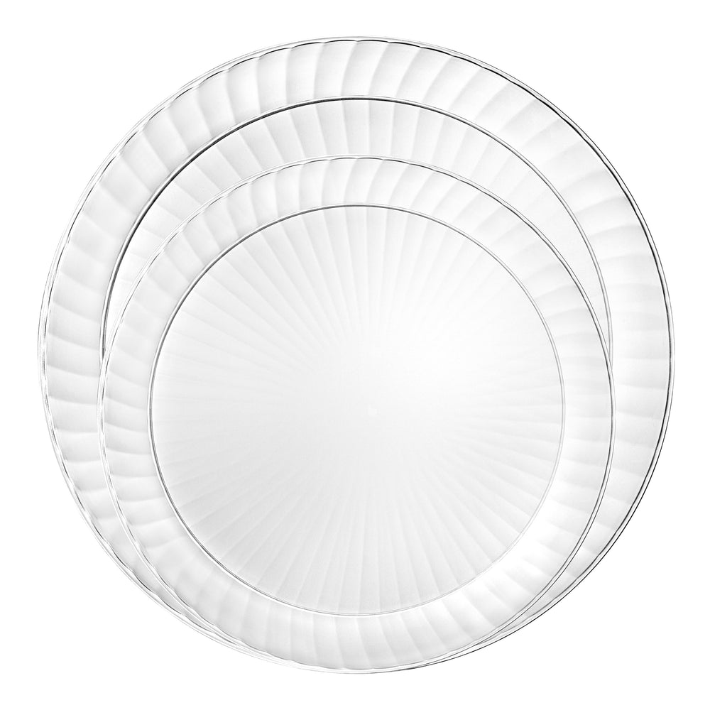 Decorative Acrylic Round Dinner Plates