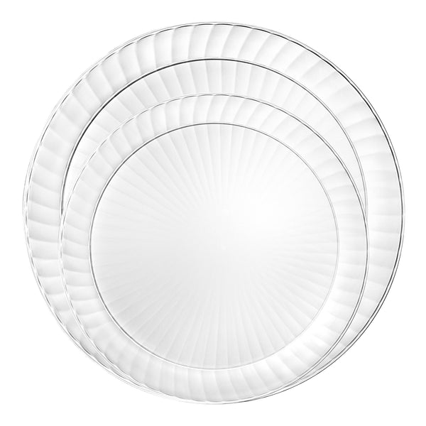 Decorative Acrylic Round Dinner Plates