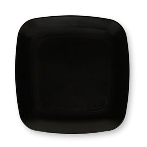 Black Beveled Square Plates