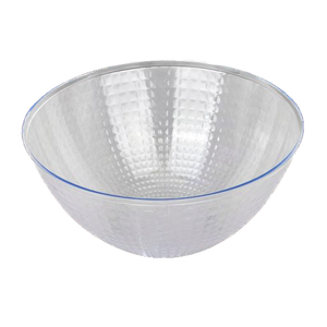 Clear Hammered Salad Bowls