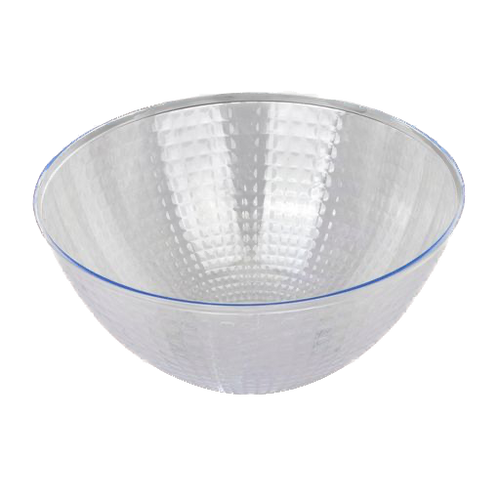 Clear Hammered Salad Bowls
