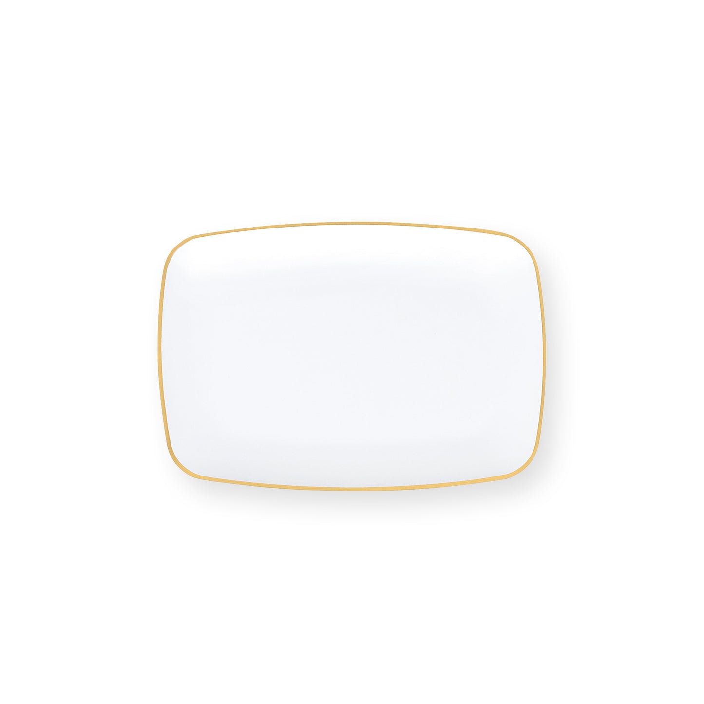 Oblong Gilded Pearl Dessert Plates