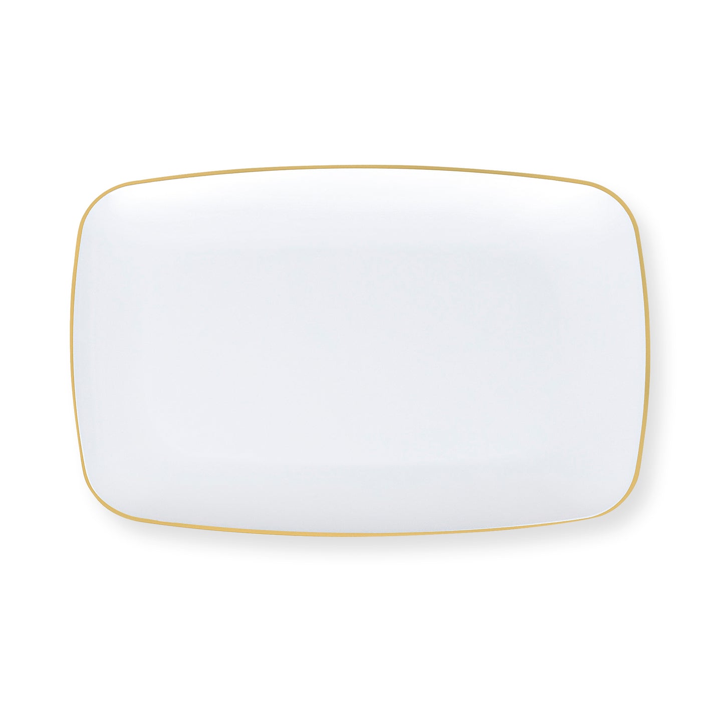 Oblong Gilded Pearl Appetizer Plates