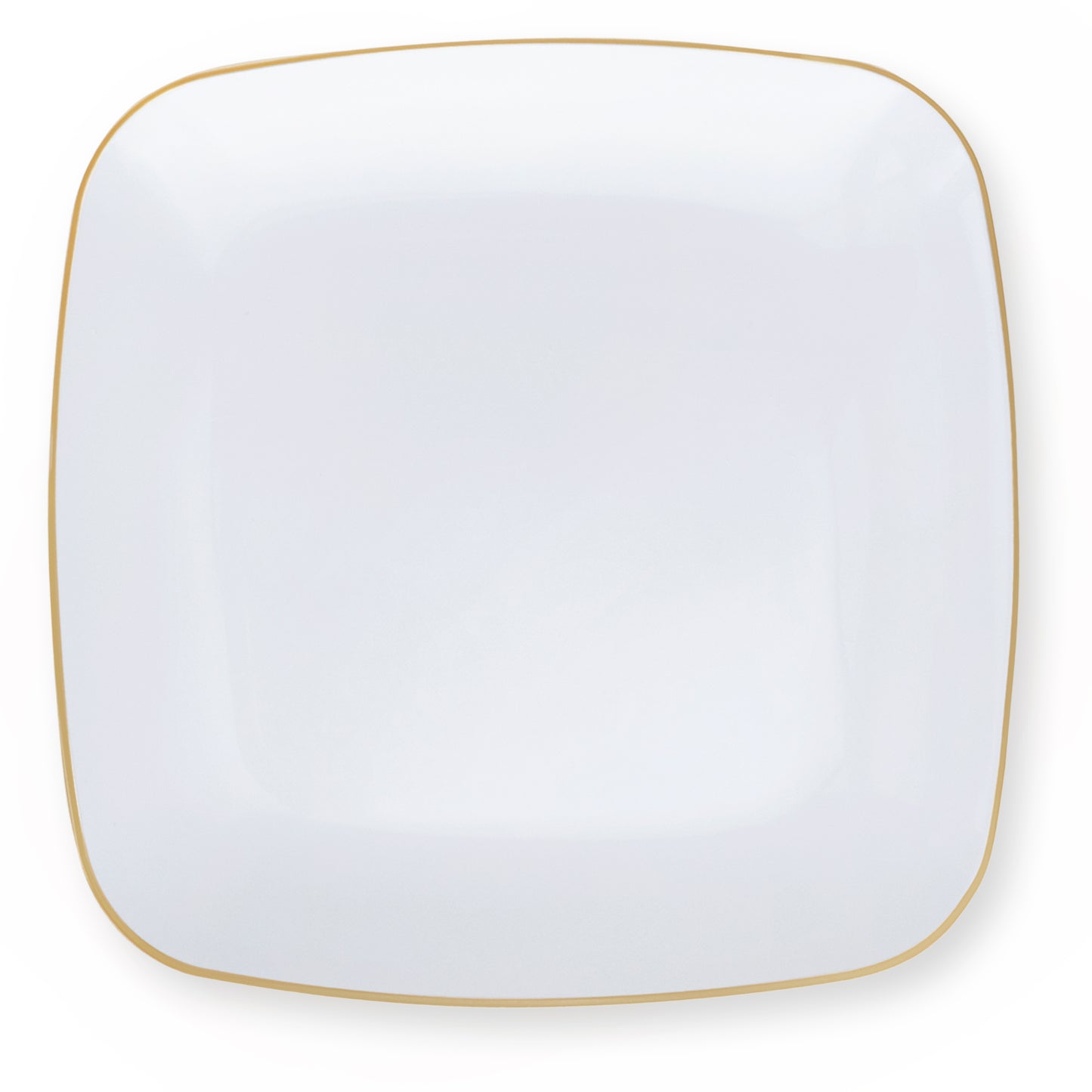 Gilded Pearl Square Dinner Plates 10ct.