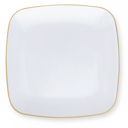 Gilded Pearl Square Plates