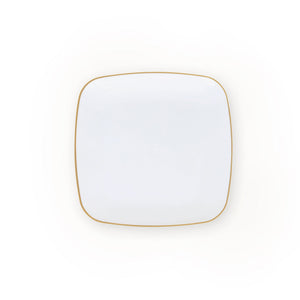Gilded Pearl Square Plates