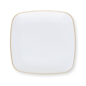 Gilded Pearl Square Plates