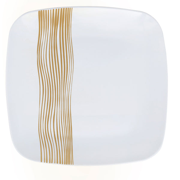 Gold & White Wavelet Plates