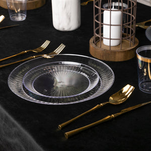Decorative Acrylic Round Salad Plates