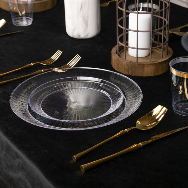 Decorative Acrylic Round Salad Plates