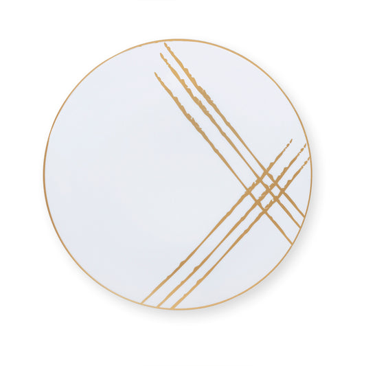 White Weave Salad Plates